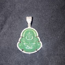 Buddah Pedant Jade Silver 