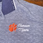 *COLLEGE VINTAGE* Clemson Tigers Polo Shirt Embroidered Logo Size L Blue — photo 2