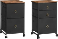 HOOBRO 2/3-Drawer Mobile File Cabinet Vertical Filing Cabinet Office Cabinet