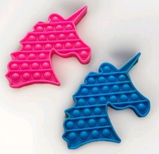 Unicorn Pop It Fidget Stress Relief Toys Lot Of 2 NWOT