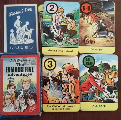 Enid Blyton ''The Famous Five'' Adventures Kartenspiel 1978 TV Series Edition