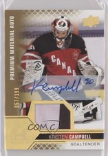 2022 Team Canada Juniors Premium Signatures Kristen Campbell Patch Auto 16oq
