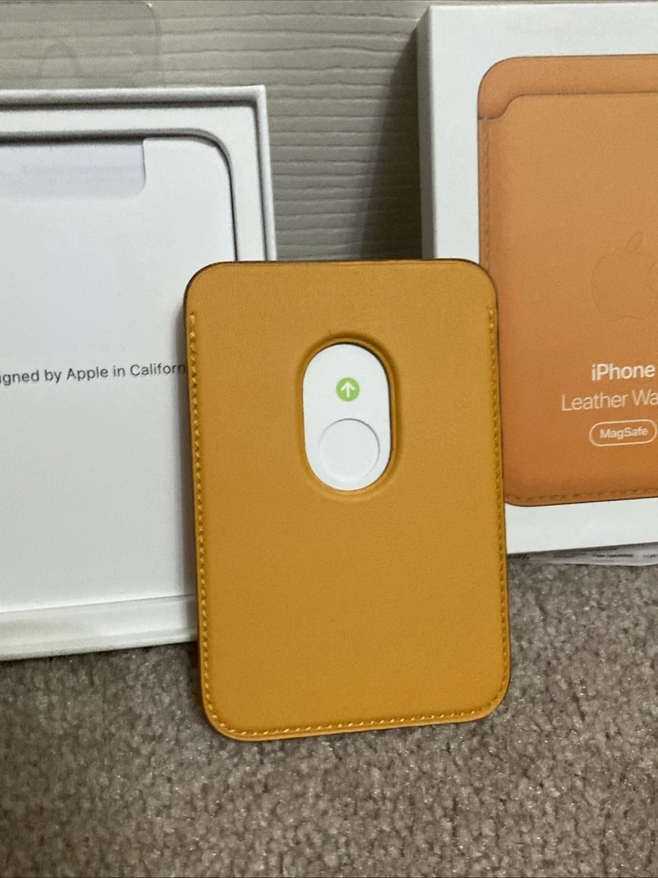 Cartera de cuero Apple iPhone con MagSafe MHLP3ZM/A - Amapola de California Foto 3 de 4