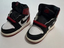 Nike Air Jordan 1 Retro High OG TD Bred 4C Black Baby Toddler Sneakers Jordans