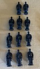 (36) Miniature Tiny Little Blue Men - Men Sitting - Chairs - Game Pieces? Police — photo 4
