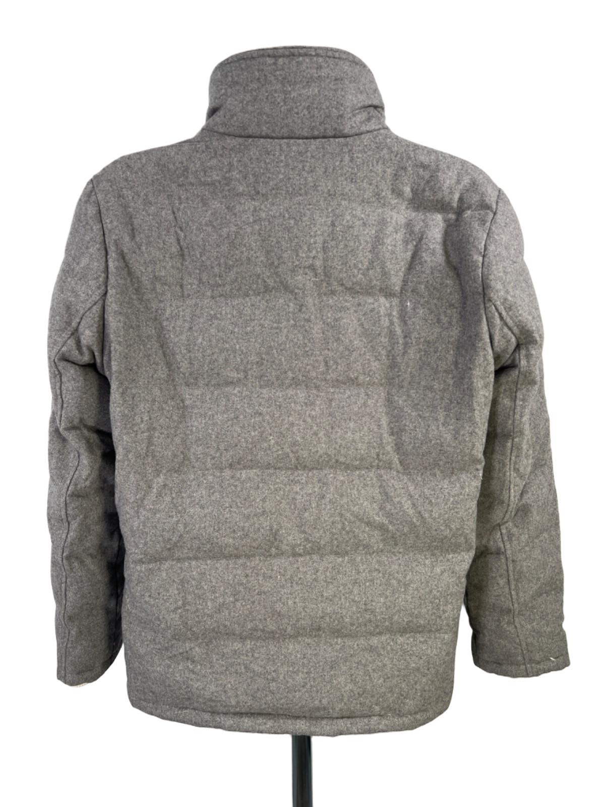 Guess Men's Gray Wool Blend Full Double Zip Puffer Coat - M - second product detail image