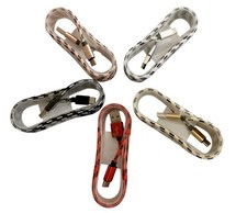 5 pack USB-C Charging Cables 5ft/1.5m Braided USB to USB-C Iphone Android