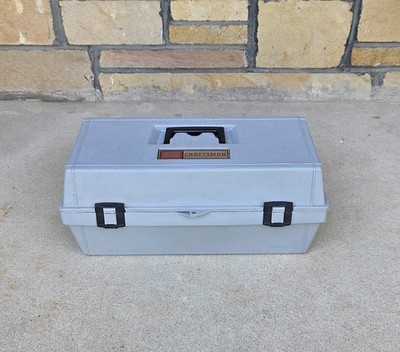 Sears Craftsman USA Permanex 20  x 9 x9 Tool Box W Tote Tray  9_65087