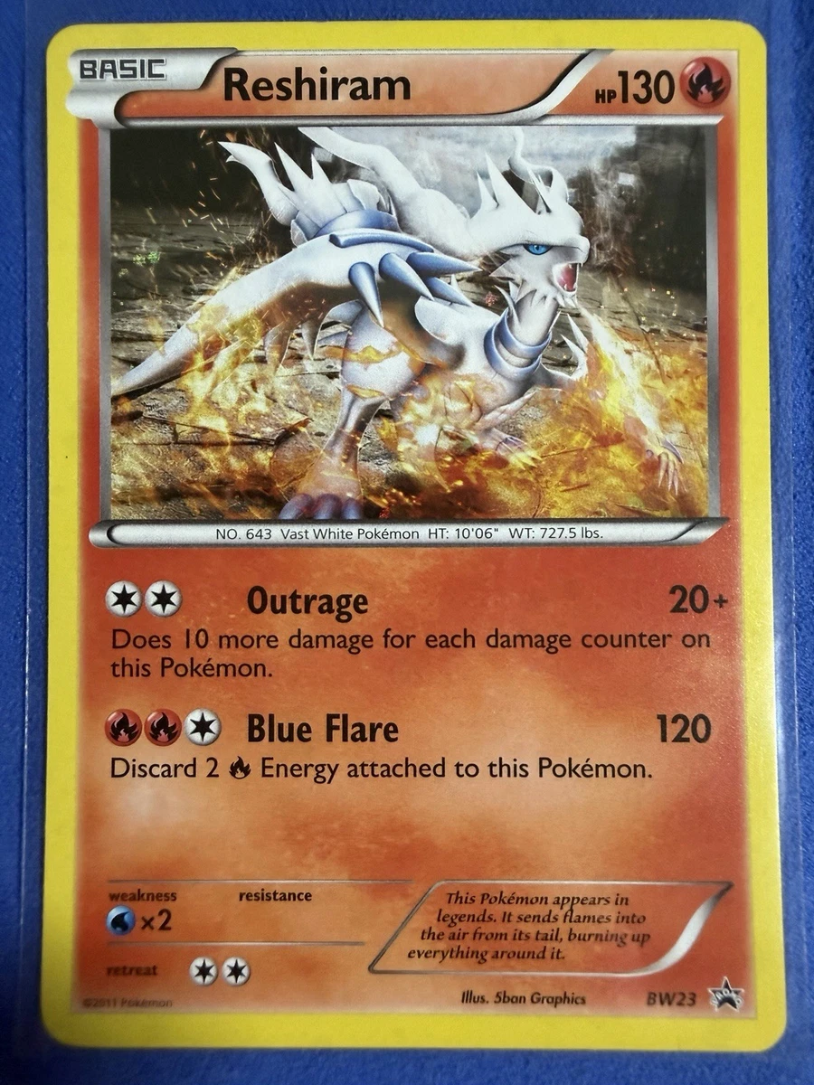 Reshiram Holo Pokémon TCG Individual Collectible Card Game Cards