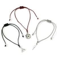 Harry Potter „HeiligtüMer Des Todes“ Freundschaftsset 3 ArmbäNder The Carat Shop