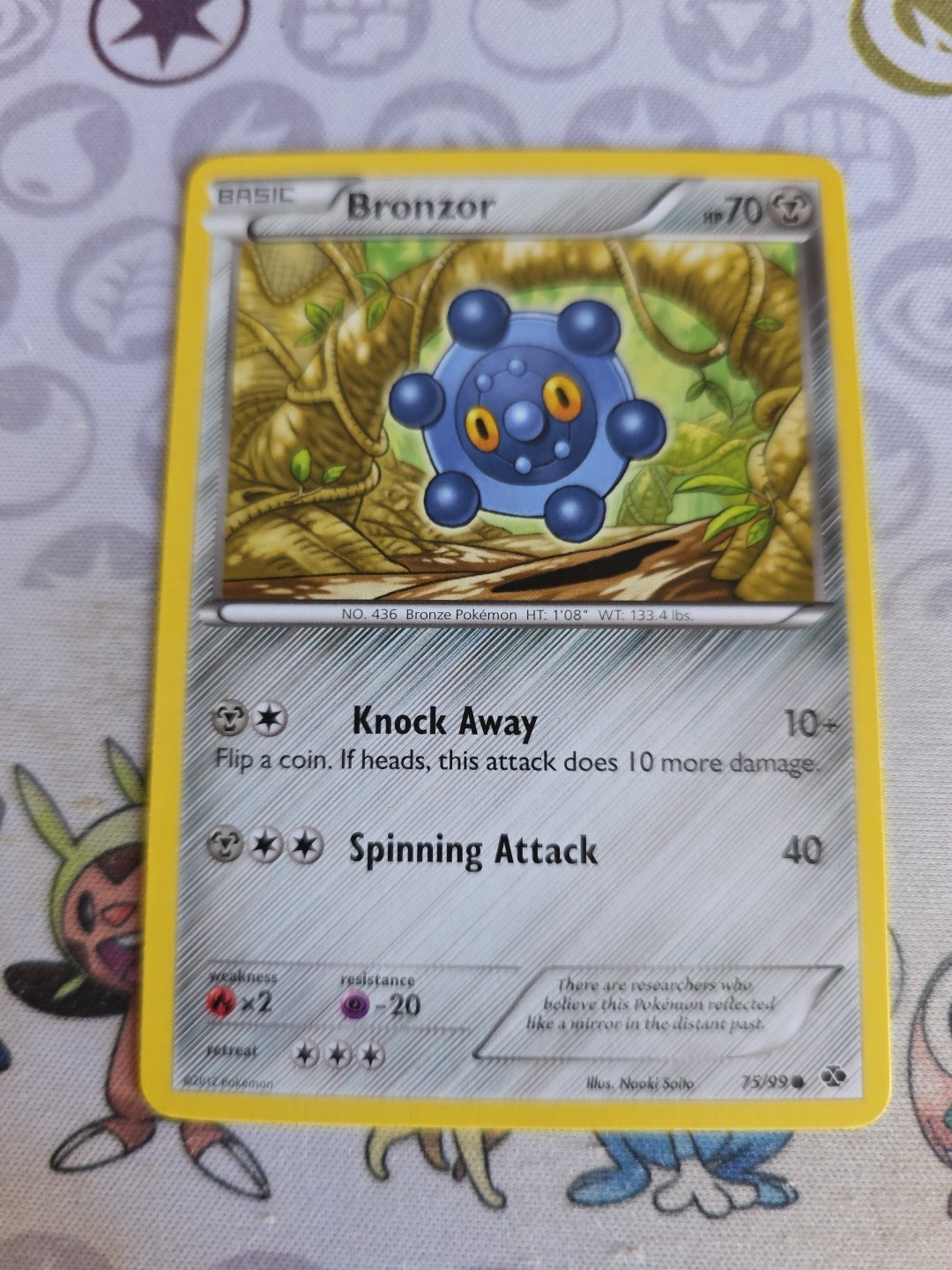Bronzor 75/99 Pokemon Next Destinies Light Play