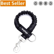 Durable Dog Leash Extender in Black for Small Dogs Under 20lbs Secure Control