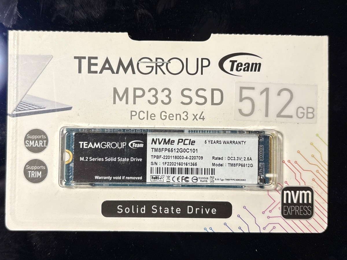 Teamgroup MP33 SSD PCIe Gen3 x4 512GB | eBay