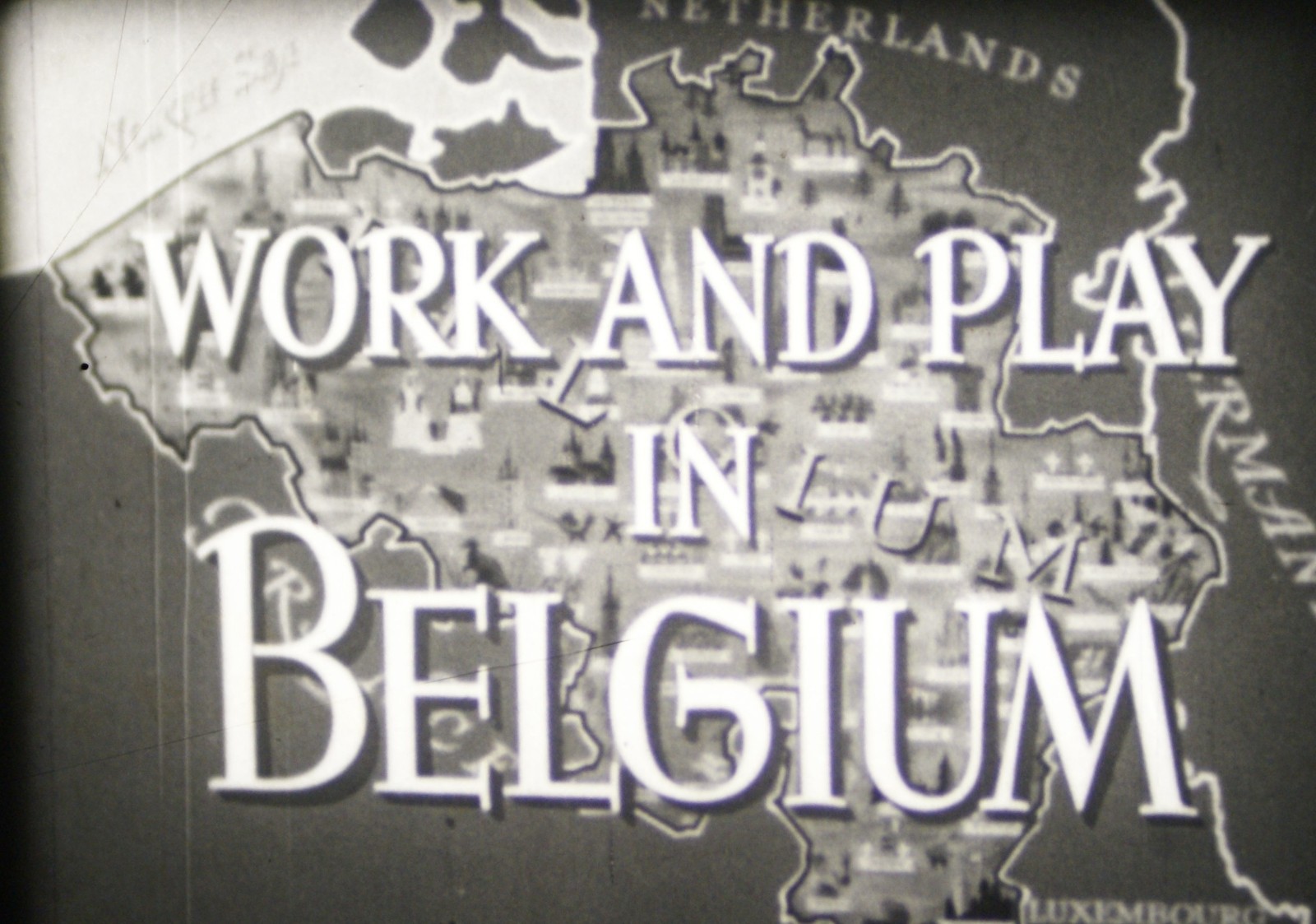 16mm - WORK AND PLAY IN BELGIUM - 1950 Travelogue