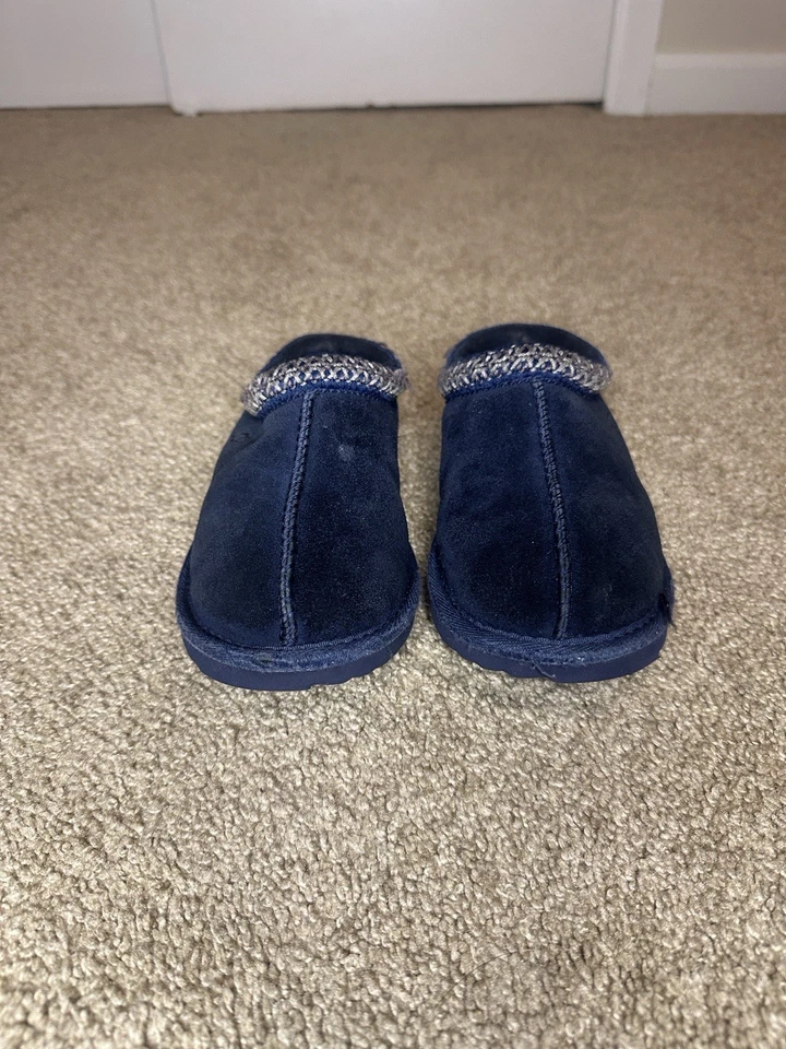 Zapatillas UGG Tasman II para Niños Gamuza Mezcla de Lana Azul Marino Forradas Informales Sin Cordones 12 Foto 2 de 4