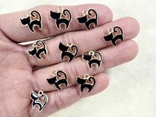 Dijes para gatos 10 piezas esmalte gatito dije hágalo usted mismo fabricación de joyas