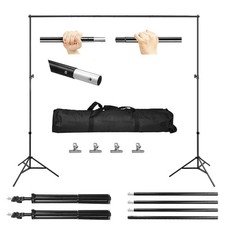 6.5 x 10ft Photo Video Studio Backdrop Background Stand Adjustable Heavy Duty Ph
