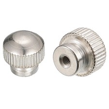 Knurled Thumb Nuts, 6pcs M3 x D13mm x H13mm Carbon Steel Blind Hole Nuts