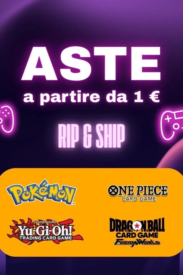 Live Rip&Ship e Aste da 1€ - TCG - Packmon Store