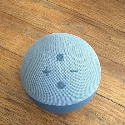 Amazon Echo Dot 4th Gen Smart Speaker Blue, Model (B7W64E) MISSING CORD UNTESTED