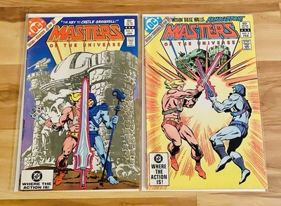 Masters of the Universe #2 & #3 DC Comics 1983 He-Man Excellent Condition Rare