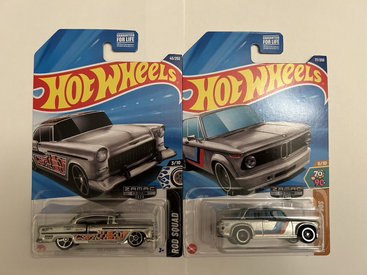 Hot Wheels Zamac 55 Chevy and BMW 2002 Walmart Exclusive