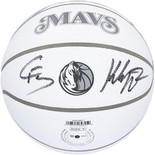 Klay Thompson & Cooper Flagg Mavericks Signed Wilson 24-25 City Collector Ball