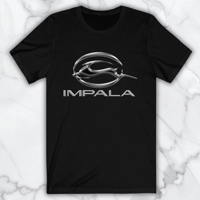 Impala Classic Car Men's Black Graphic T Shirt Freeships