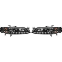 Designscheinwerfer Passend FüR Set Opel Vectra Baujahr 1999-2002 Klarglas/Schw