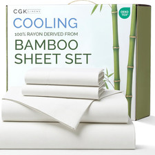 100 Rayon Derived from Bamboo - Bamboo Sheets Twin Size - Cooling Sheets for Tw