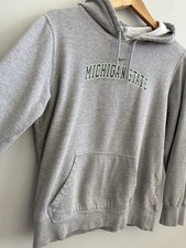 Vintage Nike Team Michigan State Pullover Hoodie In Gray Women s Large 12-14