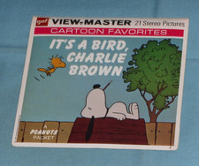 Peanuts IT'S A BIRD, CHARLIE BROWN VIEW-MASTER REELS packet w/ booklet FREE SHIP