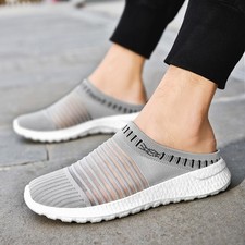 Men's Sandals Mesh Breathable Semi Slippers