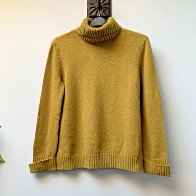Seasalt Braque Roll Neck Jumper Size UK 12 Mustard 80% Wool NWOT RRP £75.95