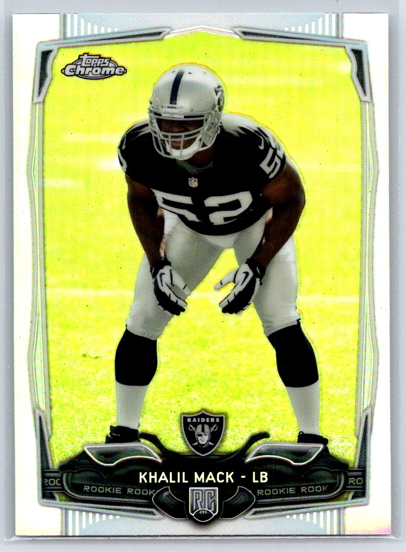 2014 Topps Chrome #184 Khalil Mack Refractor RC Oakland Raiders