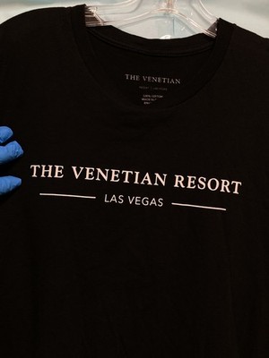 THE VENETIAN RESORT LAS VEGASUnisex T Shirt; BLACK ; XL; PreOwnd & V Good Cond