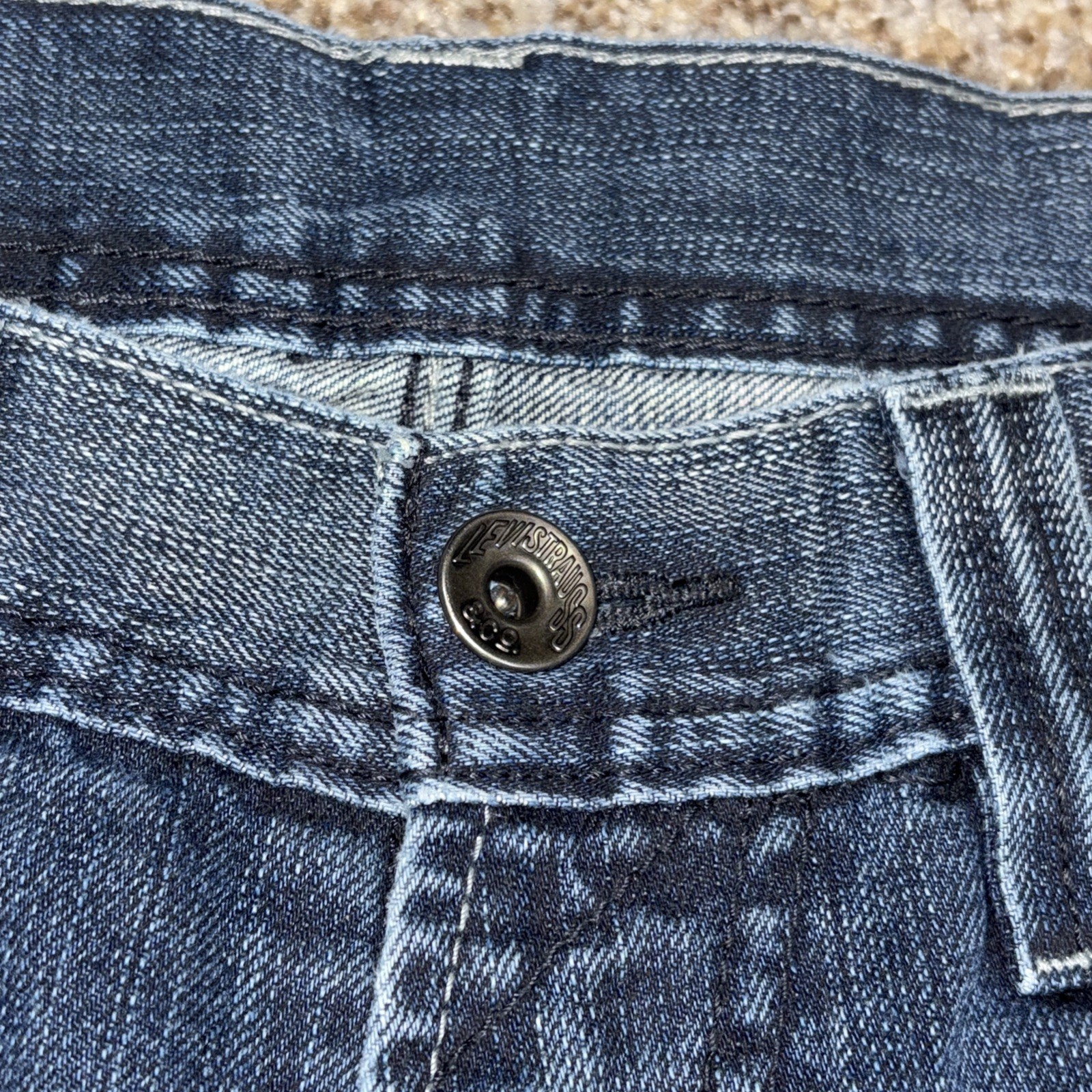 Levis 514 Jeans Mens 32x30 Blue Denim Slim Straight Fits 32 X 29 Unique - View 4