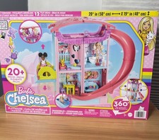 Chelsea Playhouse Mattel Barbie Family Brand New In Box With 12 Play Areas 20 pc