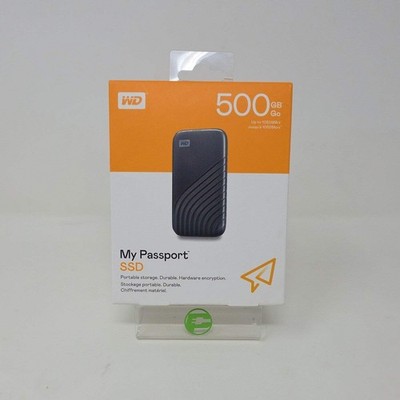 New Western Digital WD Portable My Passport 500GB Micro USB-B to USB-A SSD