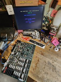 NBA MAXIMUM HANGTIME PCB JAMMA ARCADE BOARD REV L1.03 MINIMAL SPRITE ISSUES.  