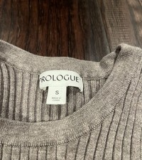 Prologue Beige Midi Ribbed Dress Sz small