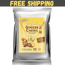Prince of Peace Original Ginger Chews, 1 Lb. Candied Ginger Candy Pack Gin