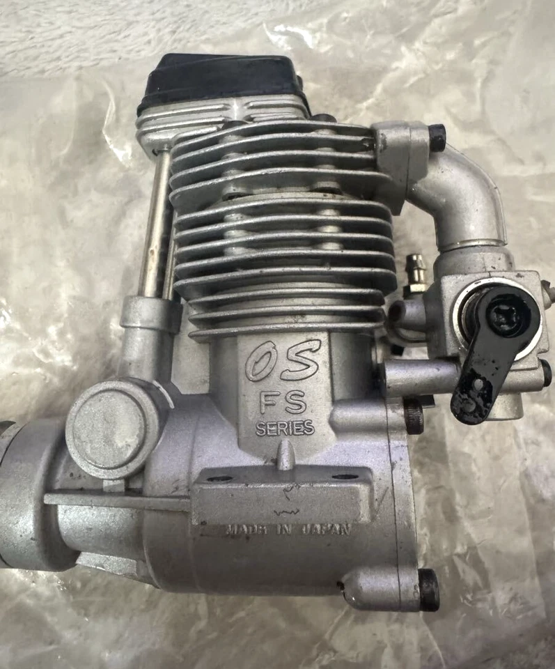 O.S. FS-52S 8.56cc 4-stroke glow engine with muffler for R/C airplane Used f/s - Image 2 of 3