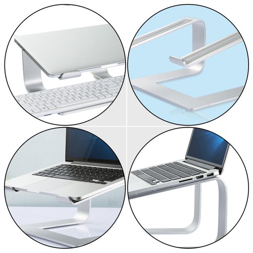 Aluminum Alloy Computer Stand Ventilated Notebook Rack Tablet Clear Laptop - Afbeelding 6 van 12
