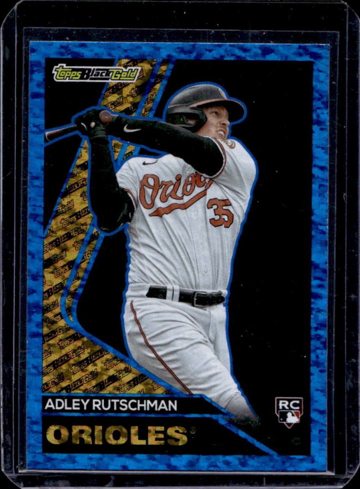 2023 Topps Update Adley Rutschman Black Gold RC Blue Rookie #BG-1 Orioles