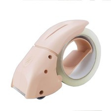 ABEL EVO Packing Tape Dispenser, Light Pink, 2 Inch Wide Ergonomic Tape Gun f...