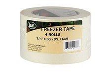 Lem Products Freezer Tape, 60 Yards Per Roll, 4 Count