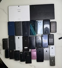 Lot of 25 Mixed Phones - Samsung - iPhone - LG - MOTO - Others - Sold AS IS