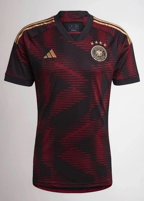 adidas DFB Deutschland Trikot Auswärts Trikot WM 2022 Rot Schwarz S-XXXL Neu
