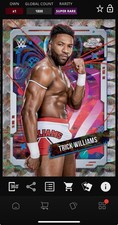 DIGITAL TOPPS WWE SLAM Trick Williams COSMIC CHROME 25 SUPER RARE NUCLEUS Read